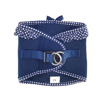 American River Choke Free Dog Harness Polka Dot Collection - Navy Polka Dot -78687