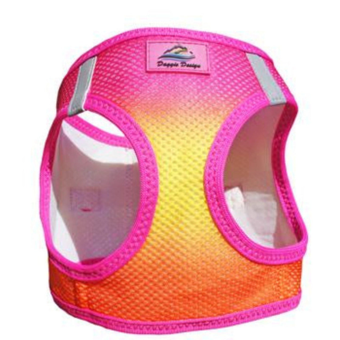 Raspberry & Orange dog harness