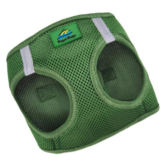 American river solid ultra choke free dog harness by Doggie Design dark forest green 78531