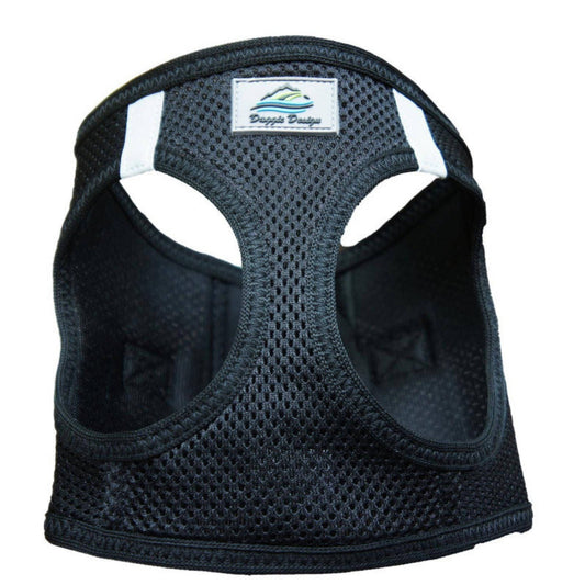 American River Ultra Choke-Free Mesh Dog Harness by Doggie Design-Black 10352
