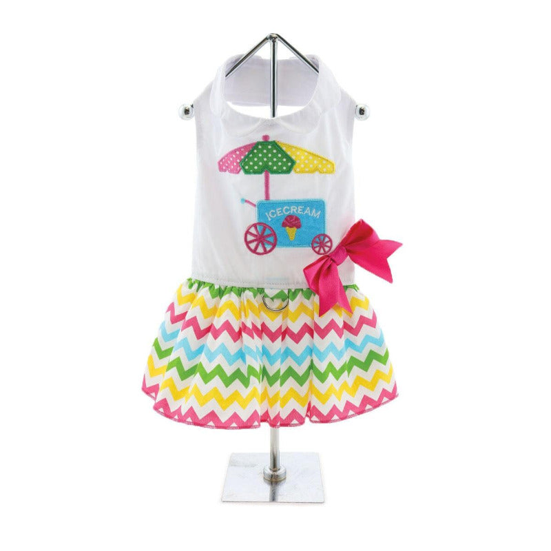 Doggie Design Ice Cream Cart Dress with Matching Leash 66883