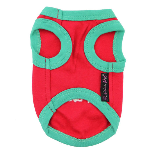 Sorry Santa Holiday Dog Tank by Parisian Pet - Red 66384