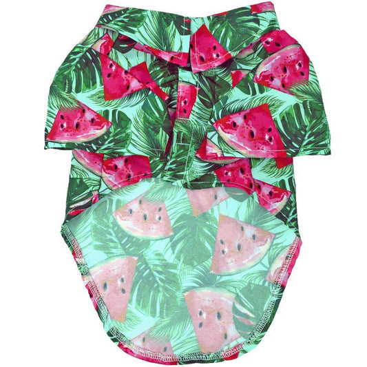 Doggie Design's Hawaiian Camp Shirt Juicy Watermelon 78505