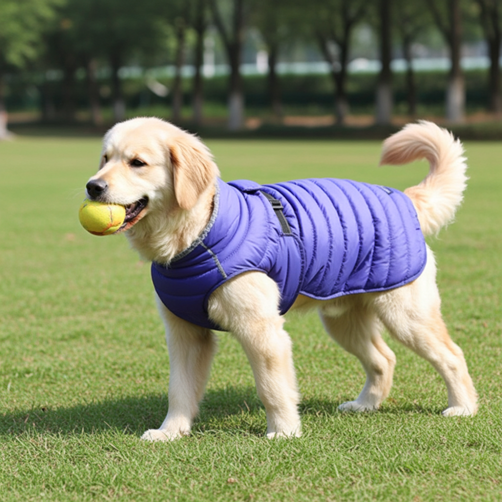 Alpine Extreme Weather Puffer Dog Coat Navy Blue 68228