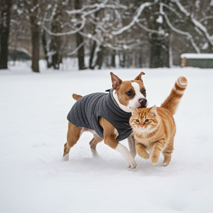 Alpine Extreme Weather Puffer Dog Coat by Doggie Design Black