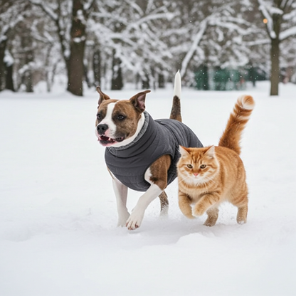 Alpine Extreme Weather Puffer Dog Coat by Doggie Design Black