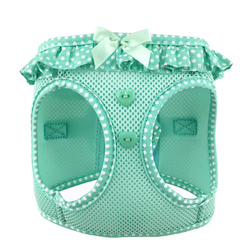 American River Choke Free Dog Harness Polka Dot Collection - Teal Polka Dot 71519