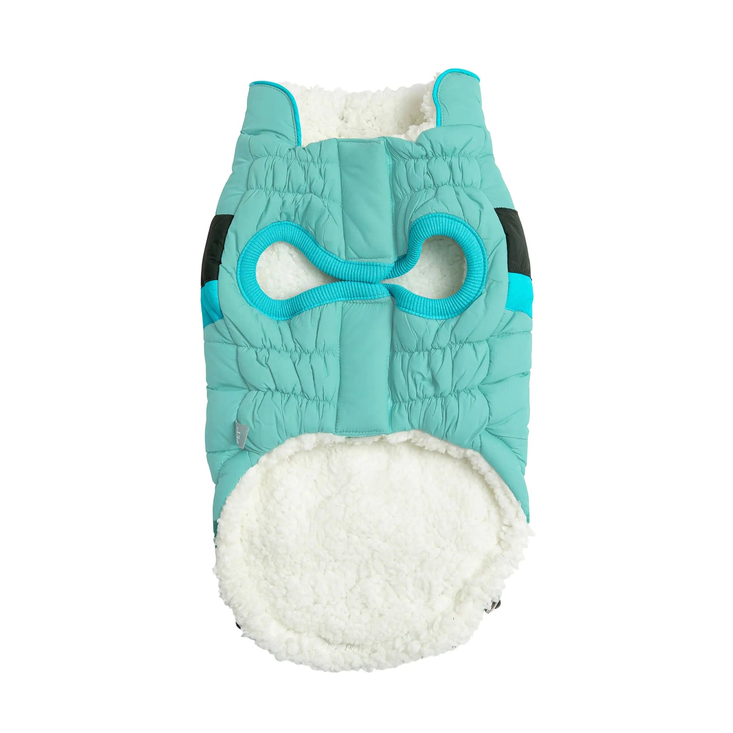 Alpine Puffer dog Coat - Light Aqua