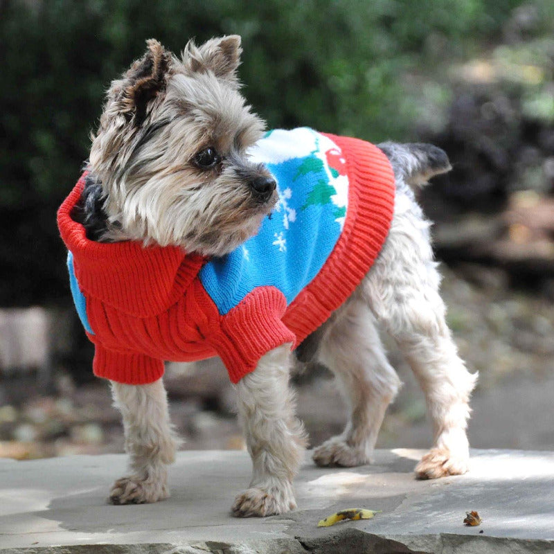 Combed Cotton Ugly Snowman Holiday Dog Sweater 72660