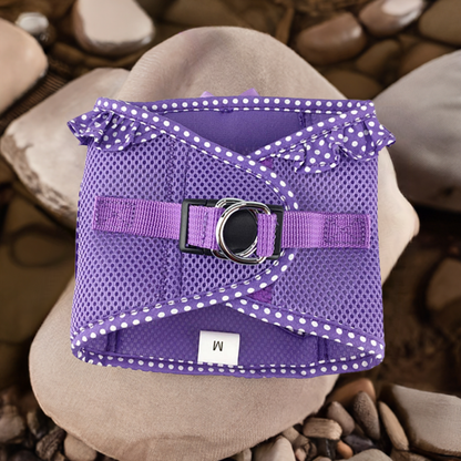 Americass by Doggie Design - Purple Poln River Choke-Free Dog Harneka Dot  71518