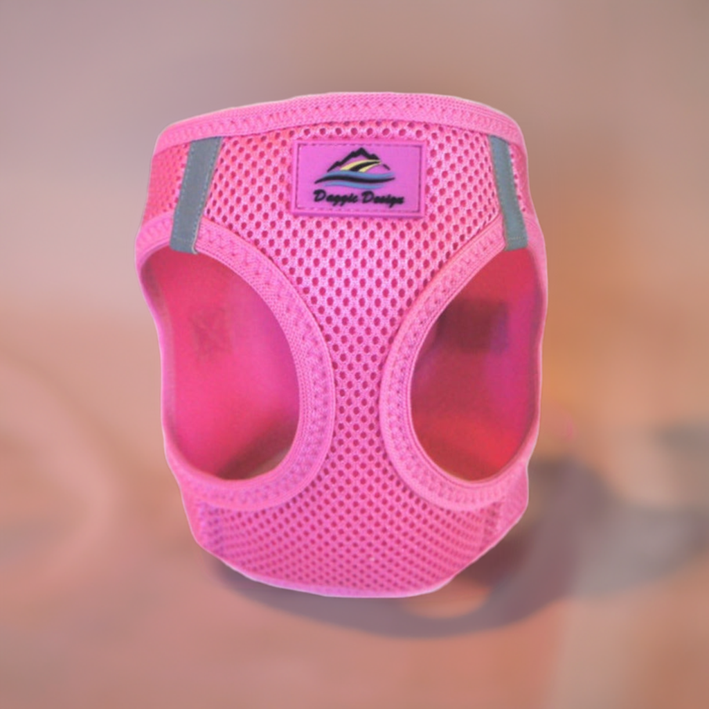 American River Ultra Choke-Free Mesh Dog Harness by Doggie Design - Candy Pink DD# 58590