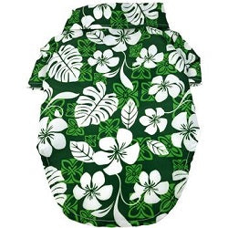 Hawaiian Camp Shirt - Tropical Green 78506