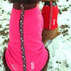 Highline Fleece Dog Coat - Pink and Brown