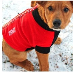 Highline Fleece Dog Coat - Red and Black