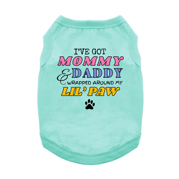 I Still Live With My Parents Dog Tank - Glacier Gray
