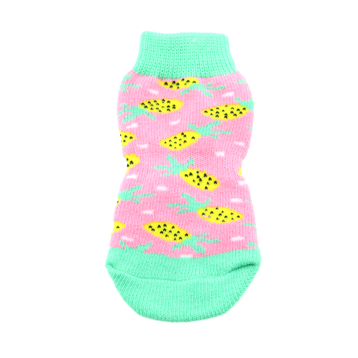 Non-Skid Dog Socks - Pink Pineapple 66861