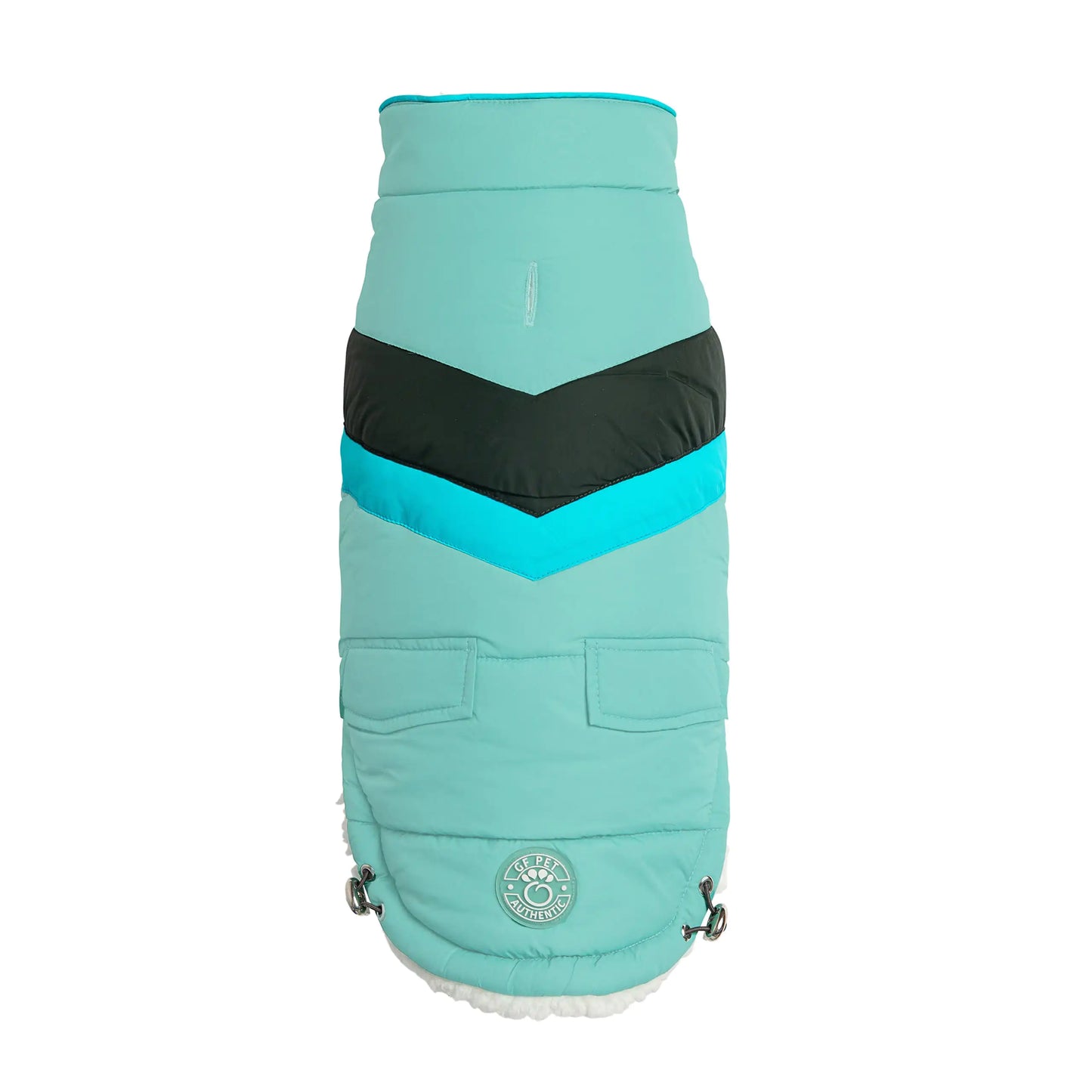 Alpine Puffer dog Coat - Light Aqua