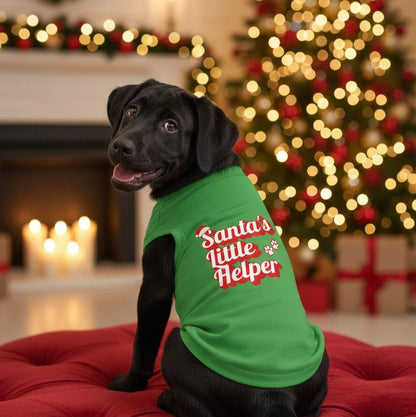 Santa's Little Helper Dog Shirt - Green DD# 78723