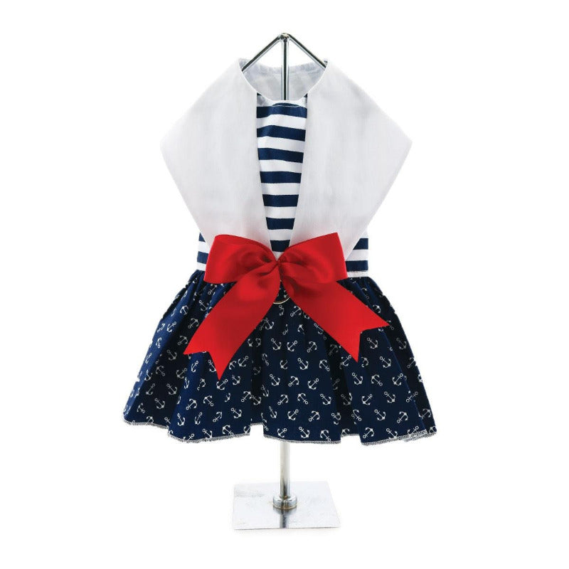 Doggie Design Nautical Dog Dress with Matching Leash 66885