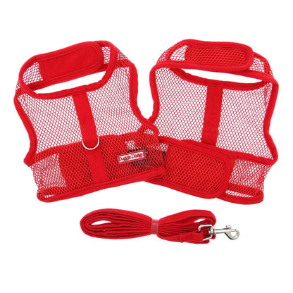 Cool Mesh Dog Harness - Solid Red 63347