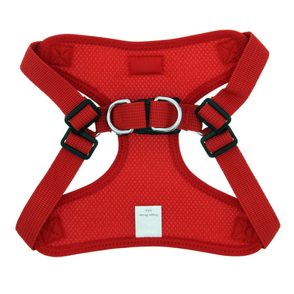 Wrap and Snap Choke Free Dog Harness By Doggie Design Flame Red-63329