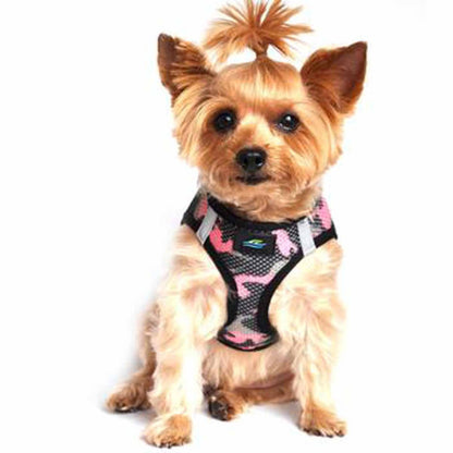 American River Camo Choke Free Dog Harness by doggie design - Pink  60945