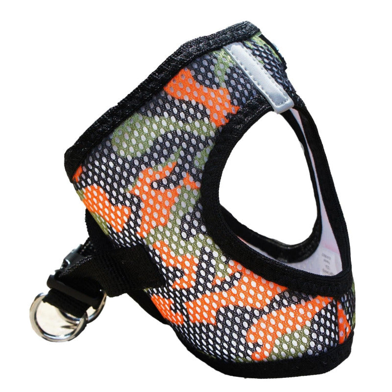 American River Choke Free Dog Harness Camouflage Collection Orange Camo 60944