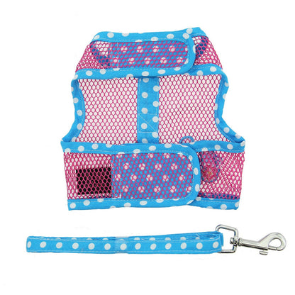 Cool Mesh Dog Harness Under the Sea Collection - Pink and Blue Flip Flops 63350