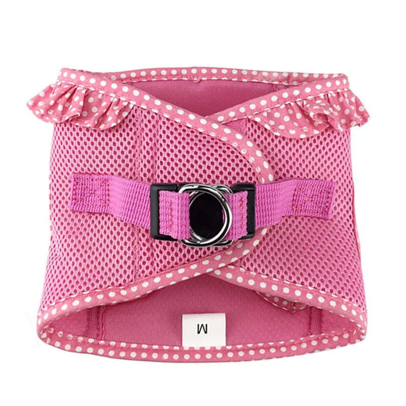 American River Choke-Free Dog Harness by Doggie Design - Pink Polka Dot   71516