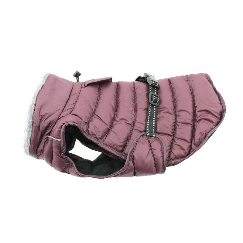 Doggie Design Alpine Extreme Weather Puffer Dog Coat Burgundy 68222