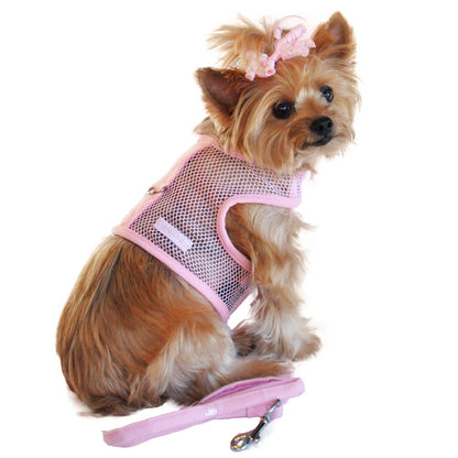 Doggie Design-Cool Mesh Dog Harness - Solid Pink 63348