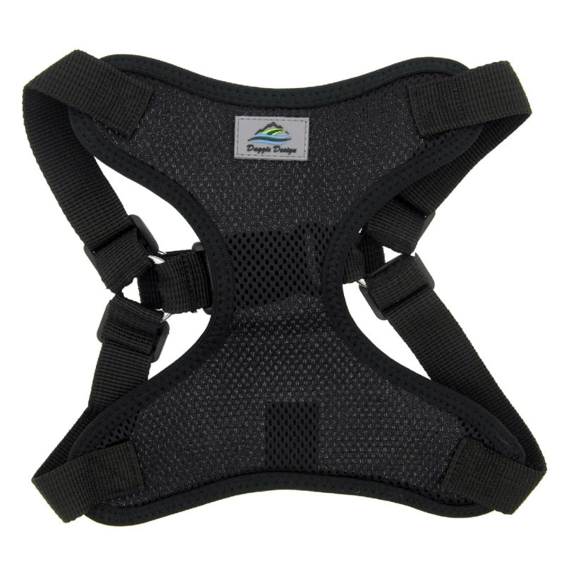 Wrap and Snap Choke Free Dog Harness | Small, Large Dogs-Black 63326 | Doggie Design