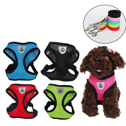 No Choke, Breathable Mesh, Adjustable Harness and Leash Set | Vest Harness for Large And Small Dog Pet 1PC