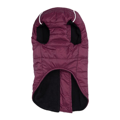 Zip-up Dog Puffer Vest - Burgundy DD-78539