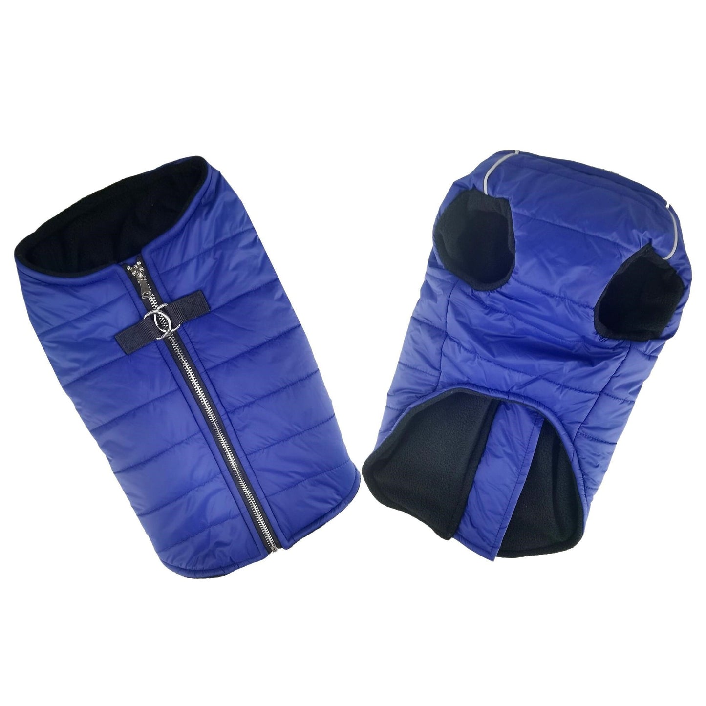 Zip-up Dog Puffer Vest - Navy Blue DD-78540