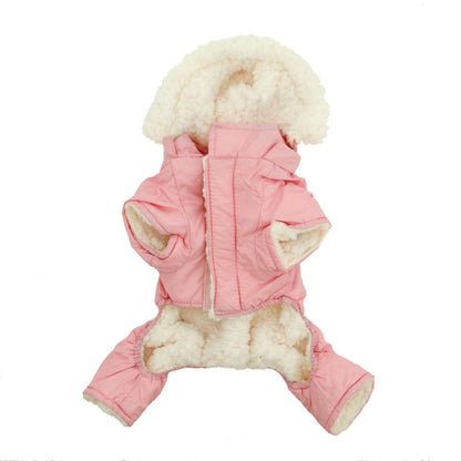 Doggie Design Pink Ruffin It Dog Snowsuit Harness  2100