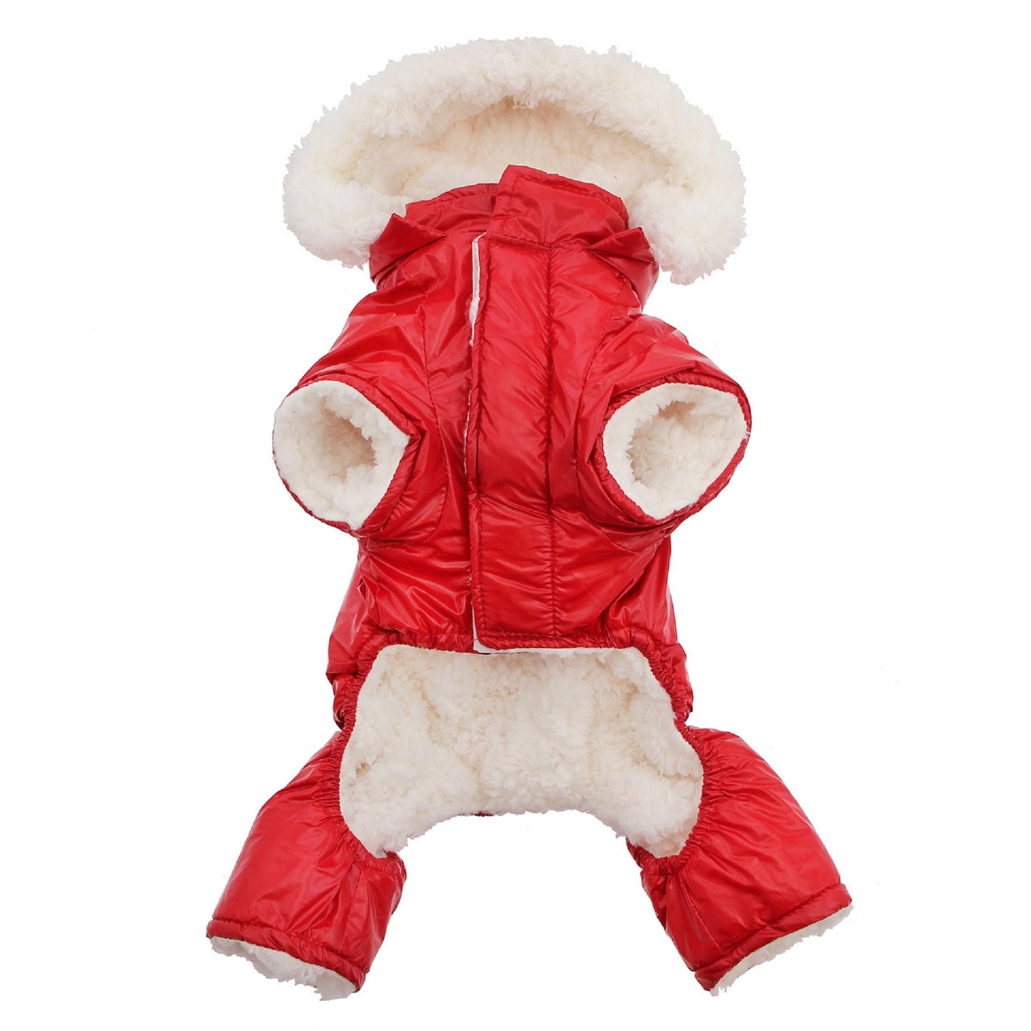 Red Ruffin It Dog Snowsuit Harness 64943