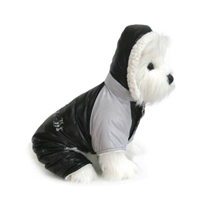 Doggie Design Black and Gray Ruffin It Dog Snowsuit Harness 2099