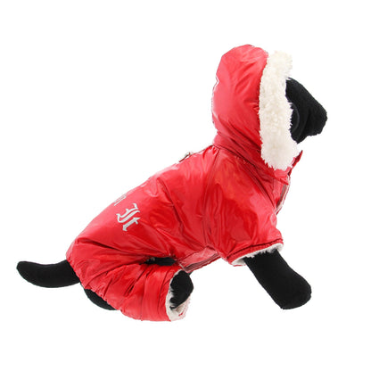 Red Ruffin It Dog Snowsuit Harness 64943