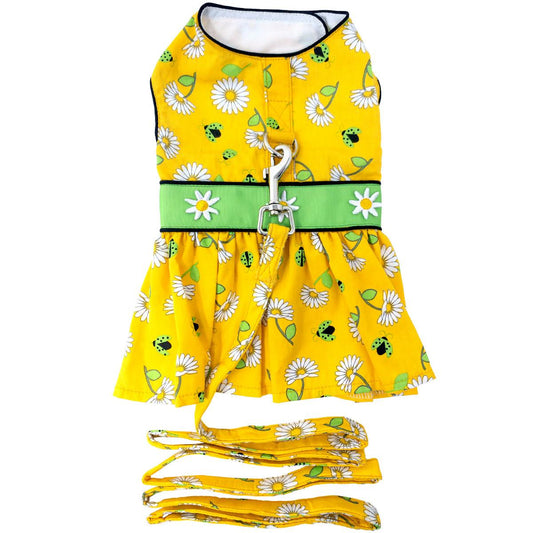 Ladybugs and Daisies Dog Dress with Matching Leash 78501