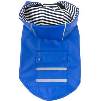 Slicker Raincoat with Striped Lining By Doggie Design 78568 - Cobalt Blue